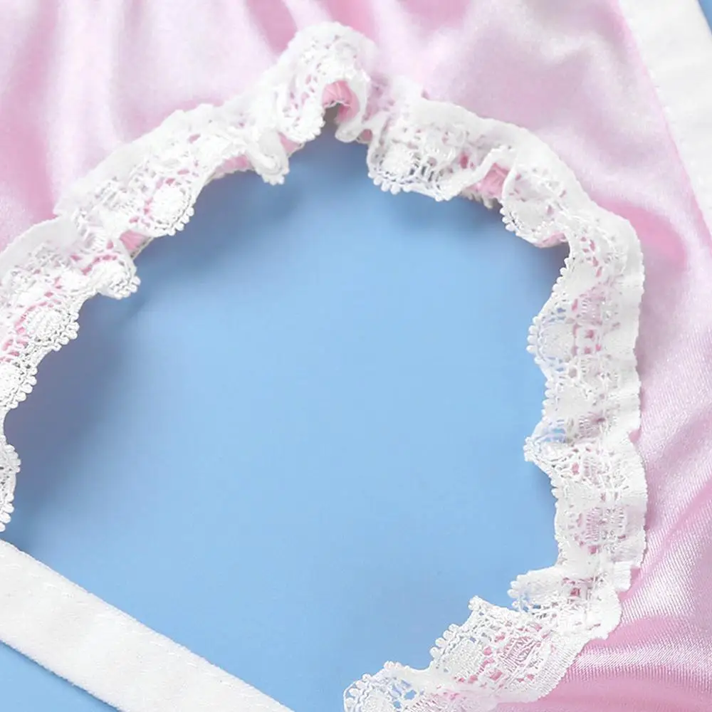 Сексуальный костюм мужское нижнее белье SISSY из сатина открытые эротические соски