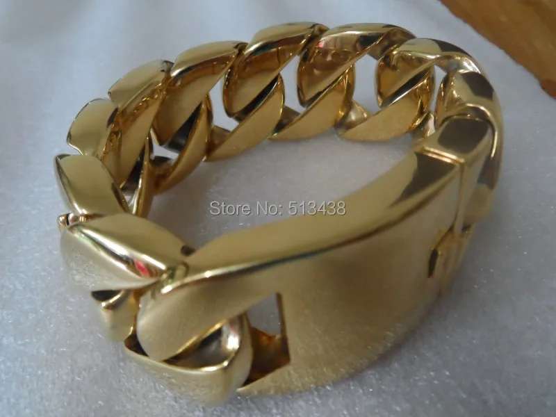 Браслет-цепочка мужской из нержавеющей стали ювелирное украшение кубинской