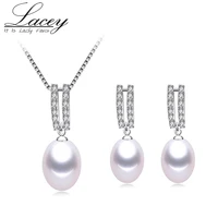 real 925 sterling silver pearl jewelry setsnatural freshwater pearl pandent earrings jewelry setwedding jewelry for women gift