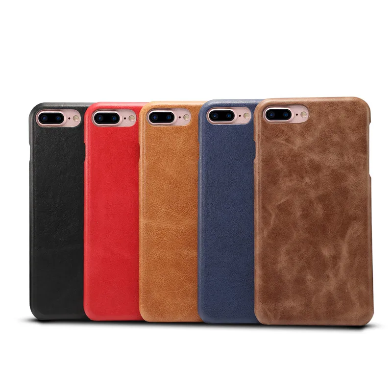 CHEZVOUS для iPhone 7 8 Plus, задняя крышка, чехол, Ретро стиль, Матовый кожаный чехол для телефона, для iPhone 7 8, ультра тонкая задняя крышка, чехол, 5 цветов