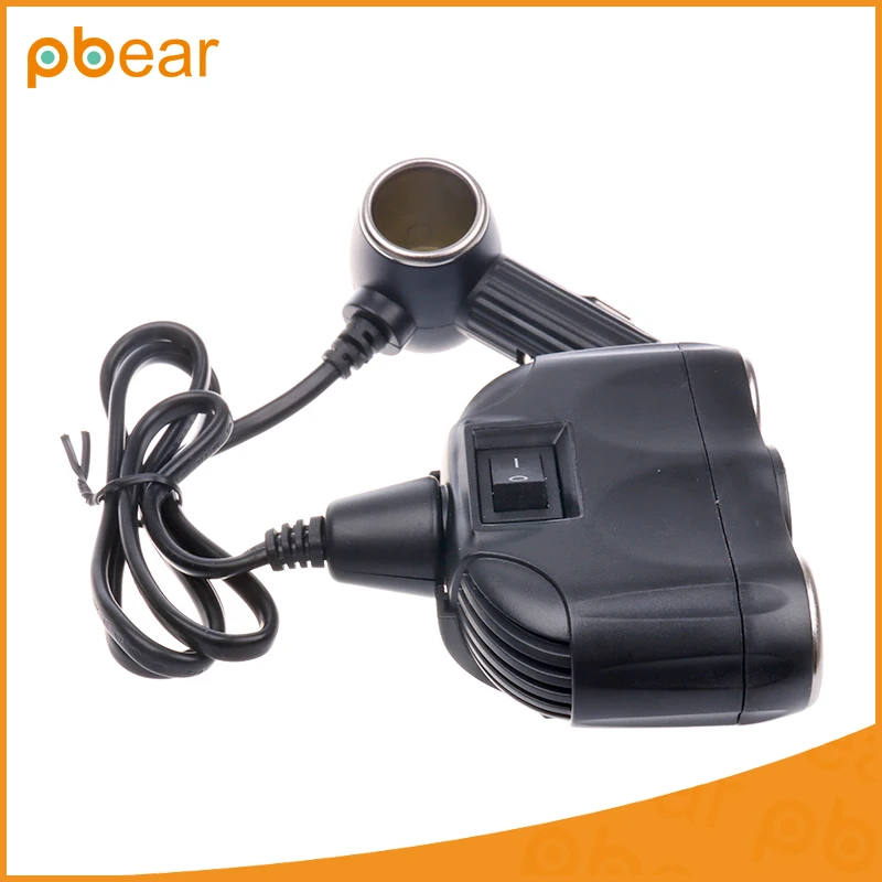 3 way 2 USB Автомобильное Зарядное устройство водить авто розетки прикуривателя