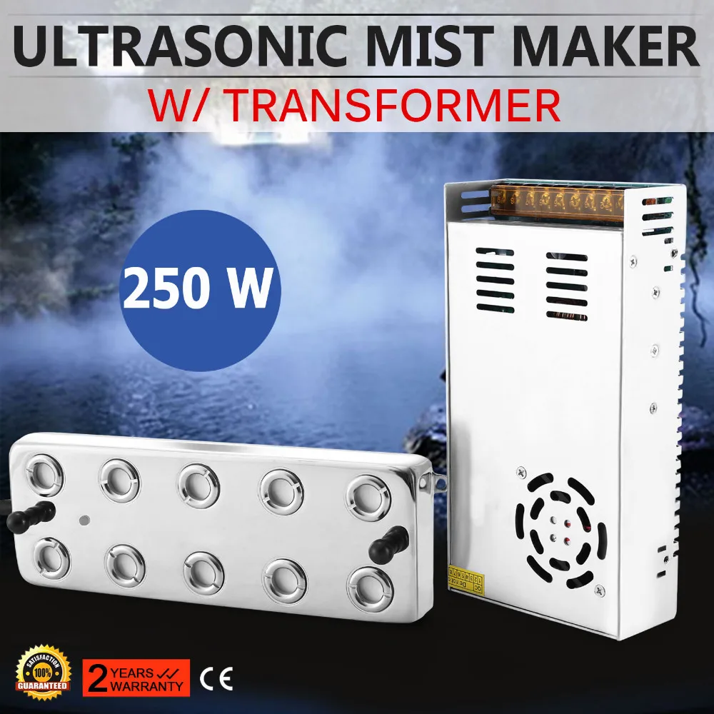 10 головок ультразвуковой тумана Fogger Увлажнитель w/Трансформатор 110V | Инструменты