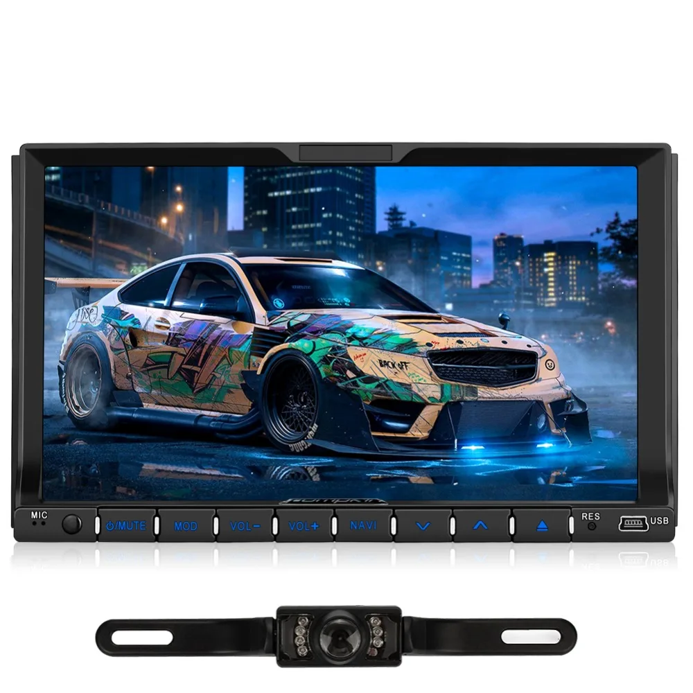 Тыквы 2 Din 7 ''Android 6 0 универсальный автомобиль радио dvd плеер 4 ядра DAB + gps
