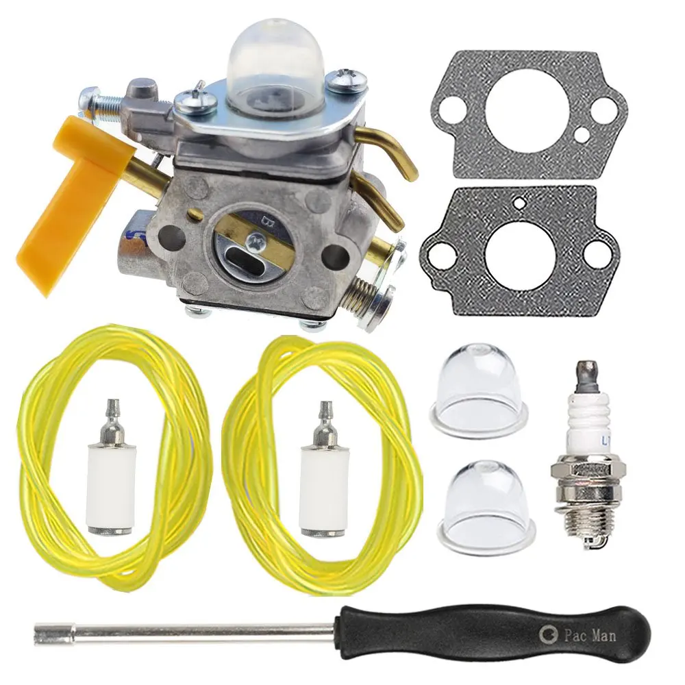 Карбюратор + настройтесь на комплект для Ryobi 308054022 RY09050 RY09051 RY13015 RY13050A RY34000 RY34420 RY34440