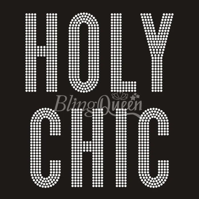 BlingQueen 25 шт./лот Holy Chic хрустальные стразы термоклейкие мотивы|rhinestone transfer iron on|rhinestone