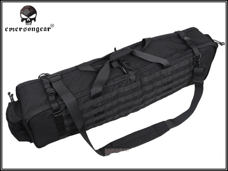 EMERSON 2,0 M60 M249 чехол для пистолета легкий MOLLE(CB/FG) 1000D нейлон страйкбол тактический пакет чехол для пистолета - Цвет: BLACK