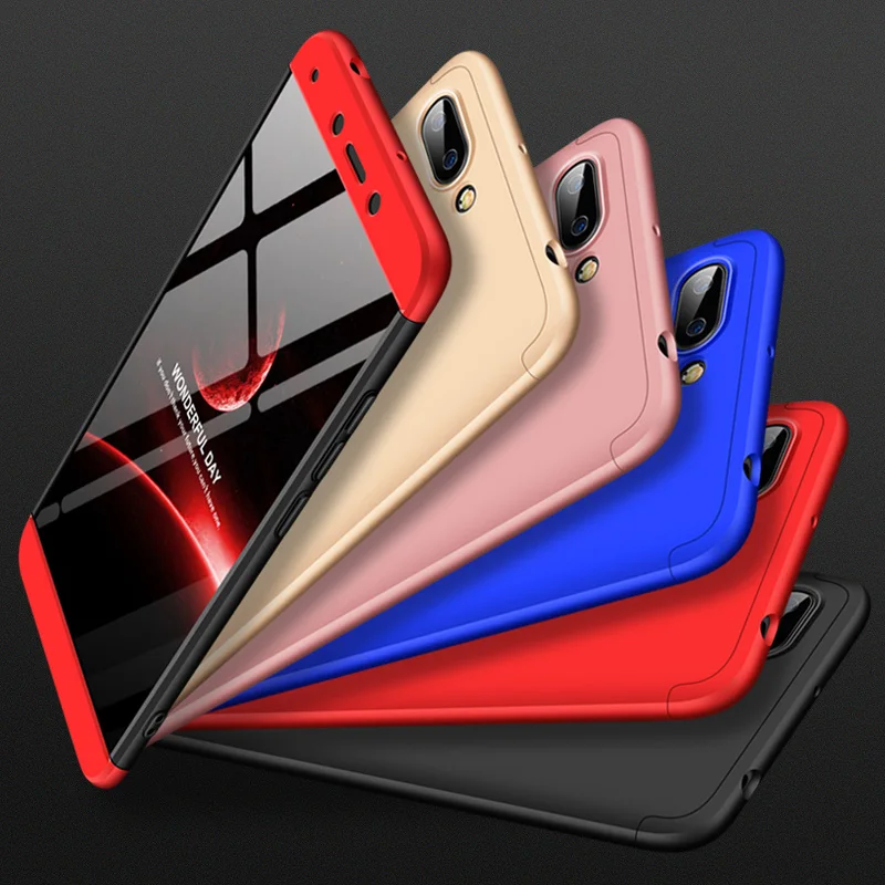 Чехол для Xiaomi redmi 6 с полной защитой жесткий 3 в 1 Роскошный Матовый чехол чехлы Redmi