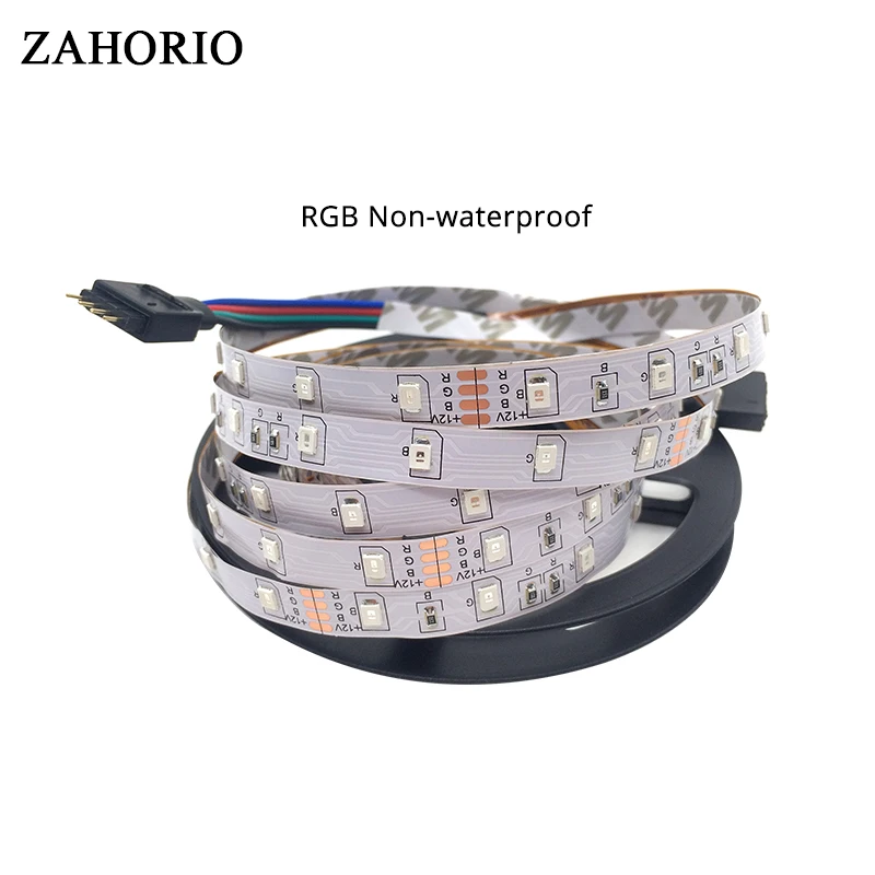 5 м Светодиодная лента 2835 3528 SMD 60 светодиодов/м DC12V IP20 не водонепроницаемый гибкий