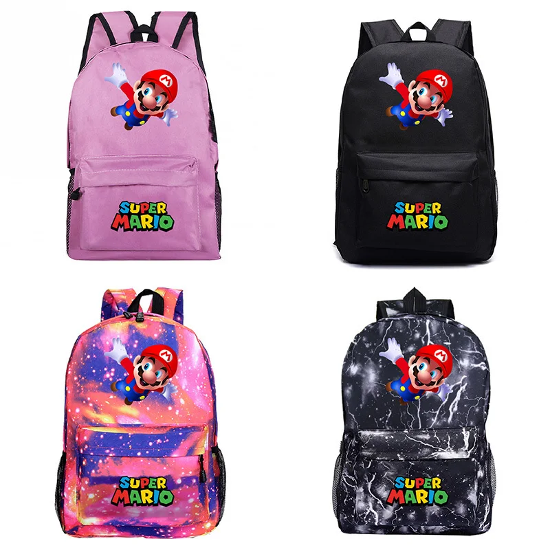 Школьные сумки для девочек-подростков Аниме Супер рюкзак Марио Sac 11 Mochila Mujer сумка для ноутбука Женская Мужская Дорожная сумка