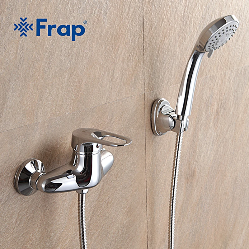 Настенный смеситель Frap для ванной комнаты ванны кран с ручной насадкой душа
