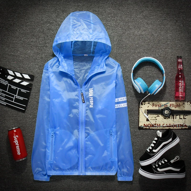 light blue Водонепроницаемые солнцезащитные УФ-защитные пальто для мужчин и женщин, быстросохнущая походная куртка, цветные уличные спортивные куртки для кемпинга, рыбалки - Цвет: light blue