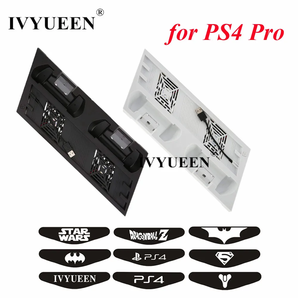 IVYUEEN для Sony PlayStation 4 PS4 PRO консоль вертикальная подставка охлаждающий вентилятор и