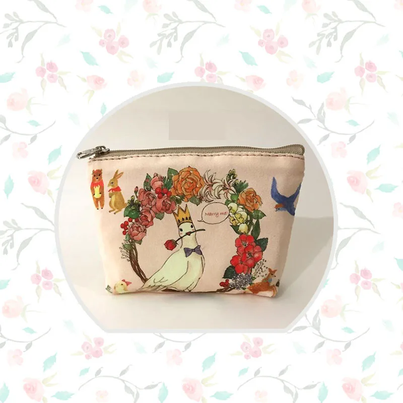 Мини Кошельки для монет девочек Дамский художественный кошелек на молнии