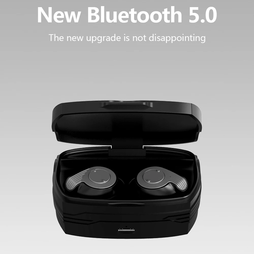 Bluetooth гарнитура 5 0 Беспроводные стереонаушники спортивные наушники с зарядным