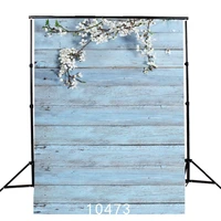 light blue wood plank cherry photography backdrop for photo booth vinyl background photo studio photocall for baby toy goods