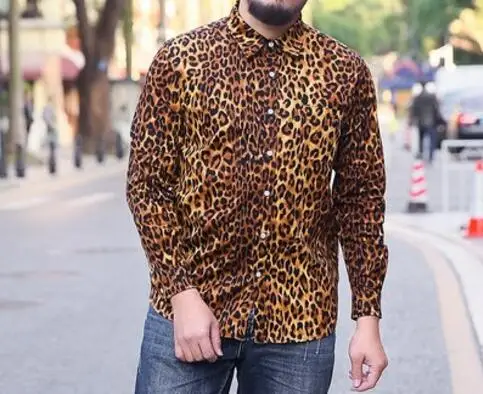 2XL 6XL 2018 Новая Летняя мужская одежда модная Свободная рубашка с длинным рукавом и