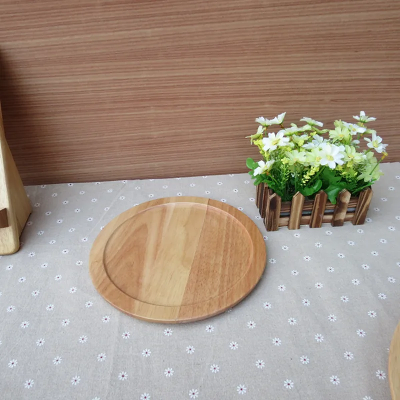 Круглый Деревянный фруктовый поднос в винтажном стиле экологически чистые