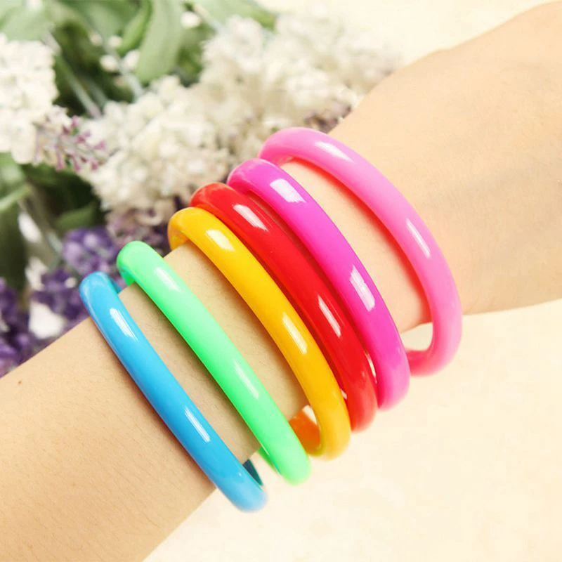 Freeship NEW 6 12 24 36 neon ballpen pen bracelet wristband Kids teenage Party Bag pinata Filler Reward Toy party toys favors