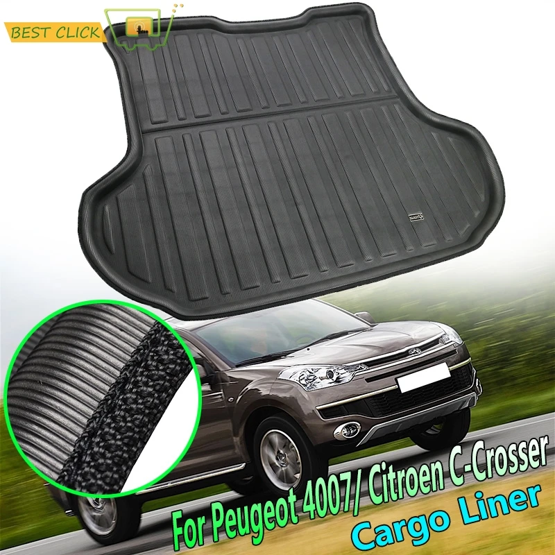 Поднос коврика для багажника Citroen C Crosser Peugeot 4007 2007 2012 напольный поднос ковров Mud Kick