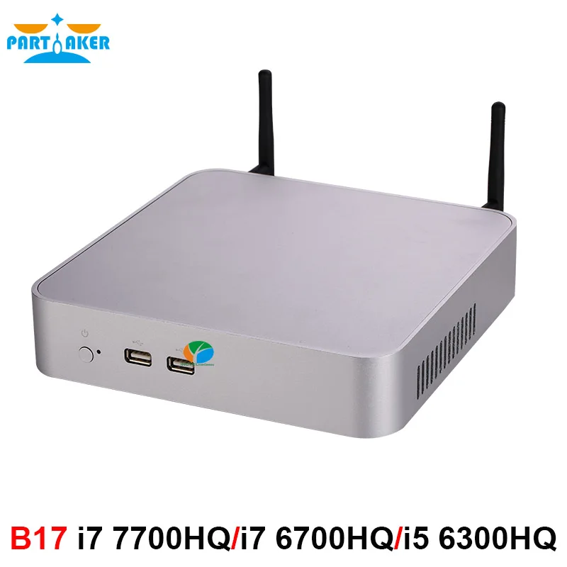 Приставка Intel Core i7 7700HQ 6700HQ i5 6300HQ мини ПК с Windows 10 микро компьютер DDR4 RAM 4K HTPC HDMI DP|Мини