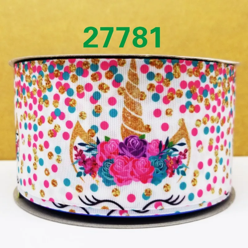 Free shipping 50 yard cartoon printed grosgrain ribbon 27844 | Дом и сад