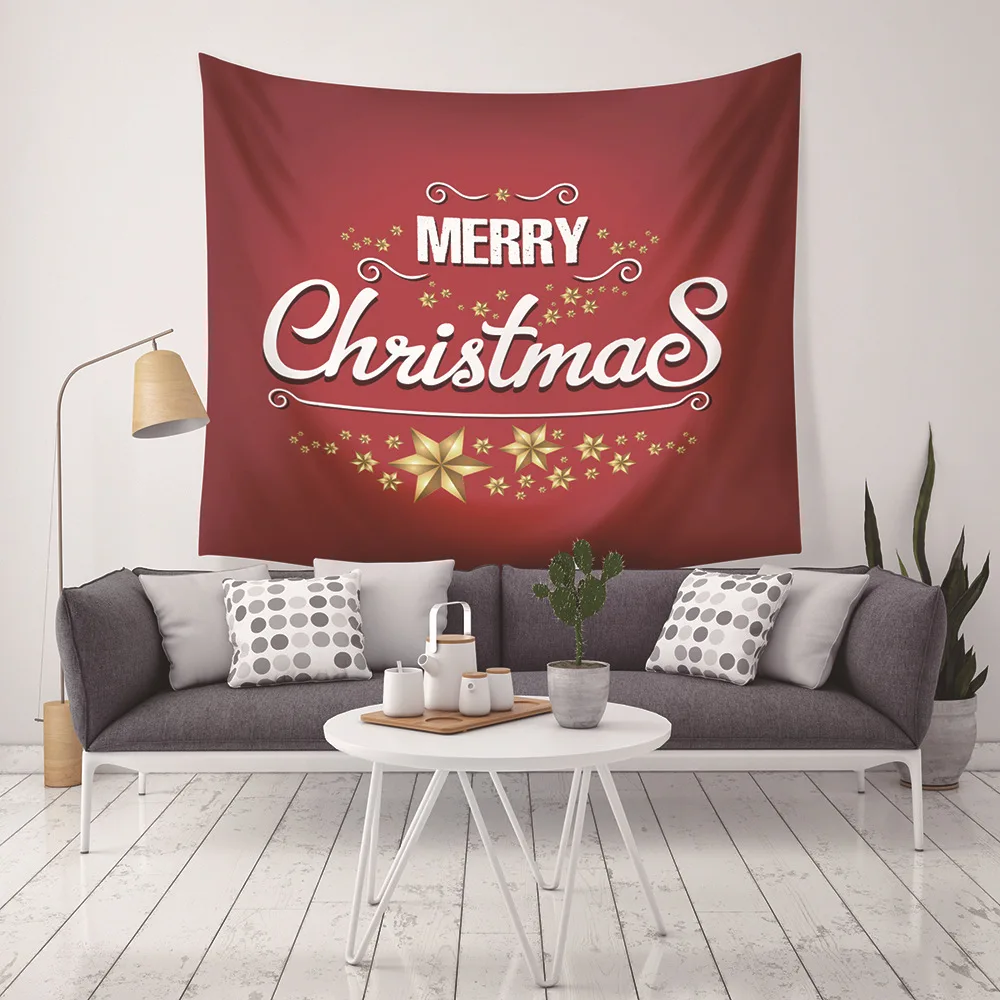 

Christmas Tapestry Decor home Wall Haning Party Family Wall Tunic Bed Cover Table Cloth Blanket Mattress Beach Yoga Mat 130*150