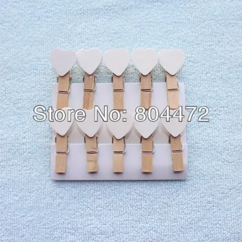 600 белый Валентина Сердце Любви деревянные колышки скрепки для домашнего декора