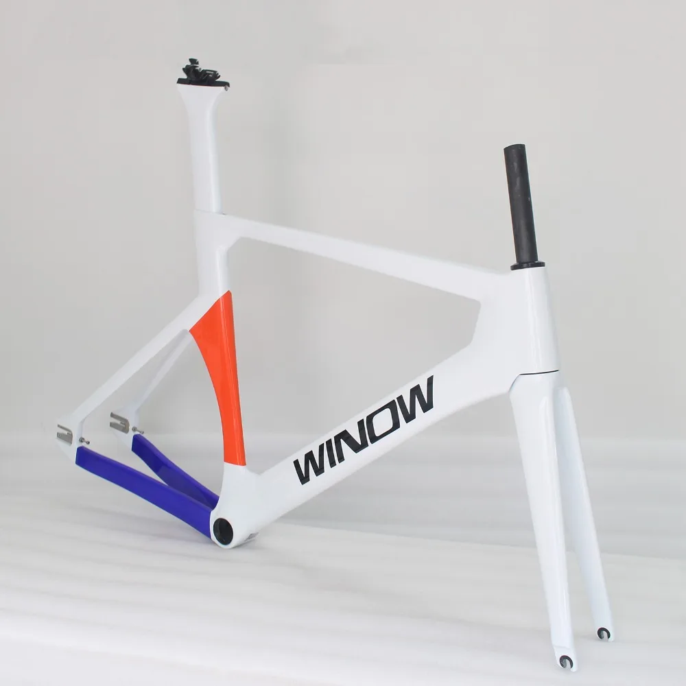 

full carbon track frame Carbon Track Bike Frameset with Fork fixed gear bike frameset Size 48/51/54/57cm carbon track bicycle