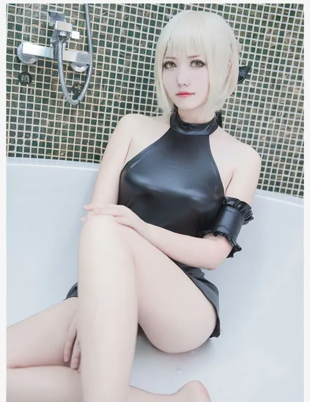 Сплошной купальник Fate Stay Night Su ku с надписью Saber My lord сексуальный купальный костюм