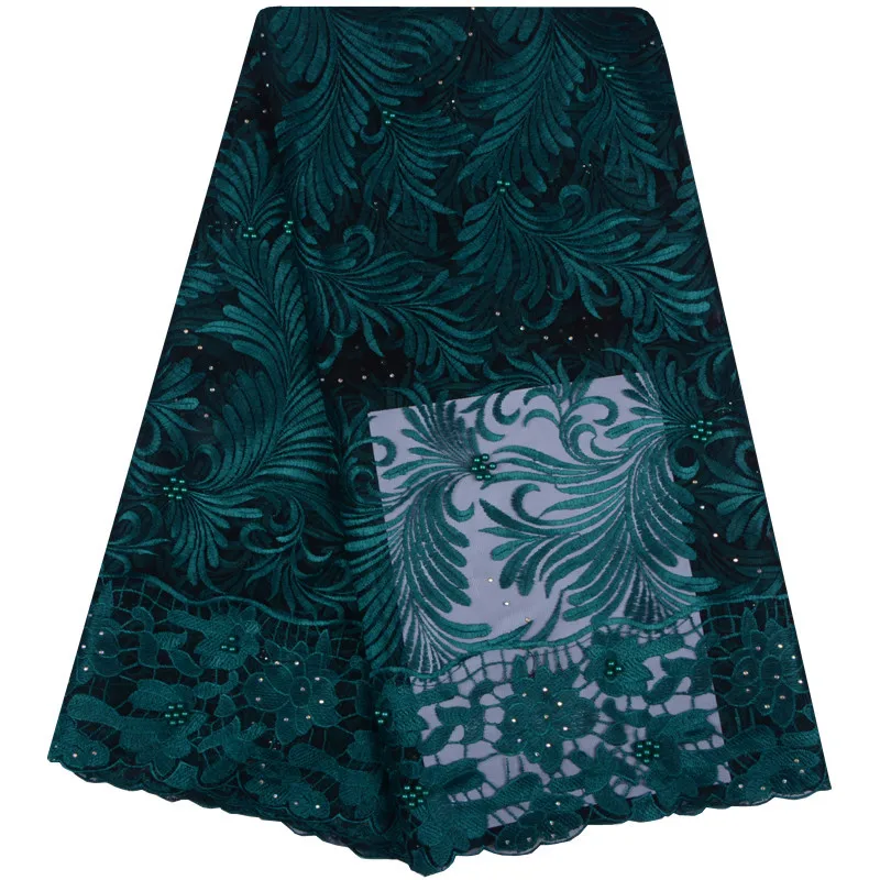

Latest African Tulle Lace 2018 French Net Beads Lace Fabric For Wedding Blue Embroidery African Lace Fabric Net Lace Fabric 1147