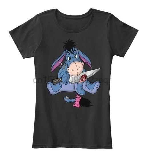 Женская футболка премиум-класса Emo Eeyore | Мужская одежда