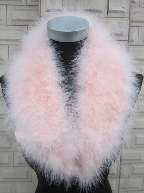 Страус Меховой Воротник Аксессуары осенью и зимой дамы одежда меховой воротник |