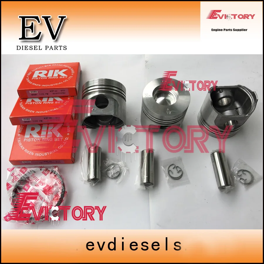 

Поршень и поршневое кольцо EV Kubota D1462 для трактора L2202 ,L2402,KH91,KH66