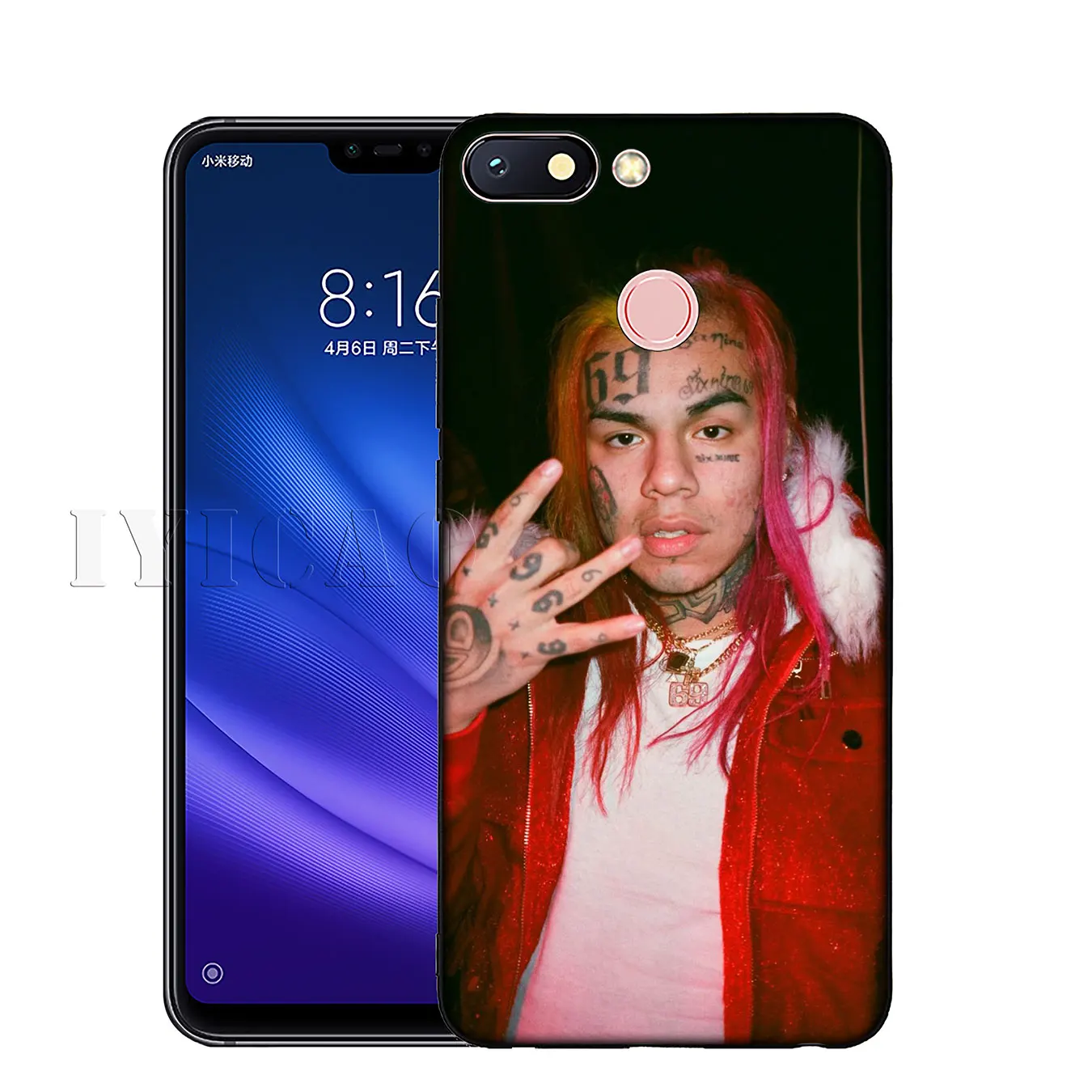 IYICAO 6ix9ine Tekashi69 Мягкий силиконовый чехол для телефона в стиле хип-хоп Xiaomi Redmi K20 8A 7A 6A