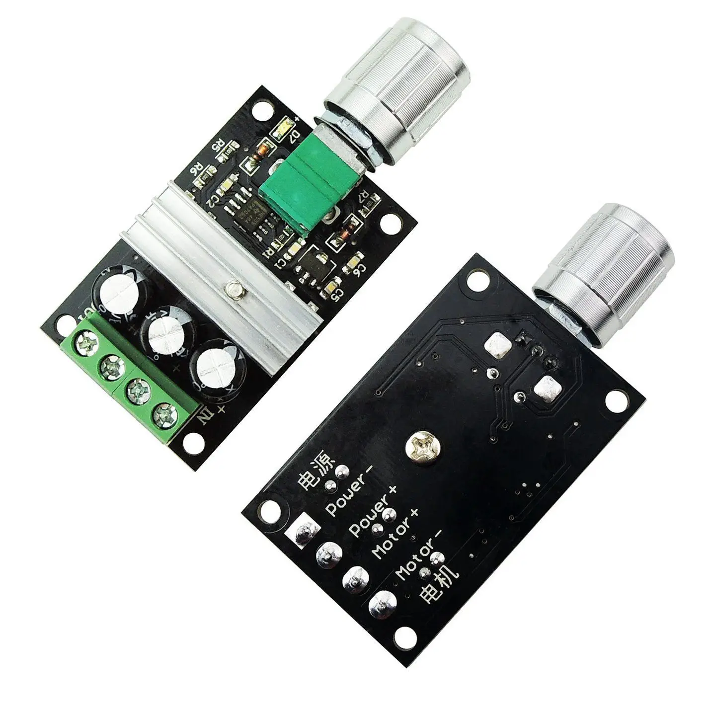 6V 12V 24V 28V 380W DC Motor Speed Controller PWM Adjustable Variable Switch Driver 1203BK Silver |