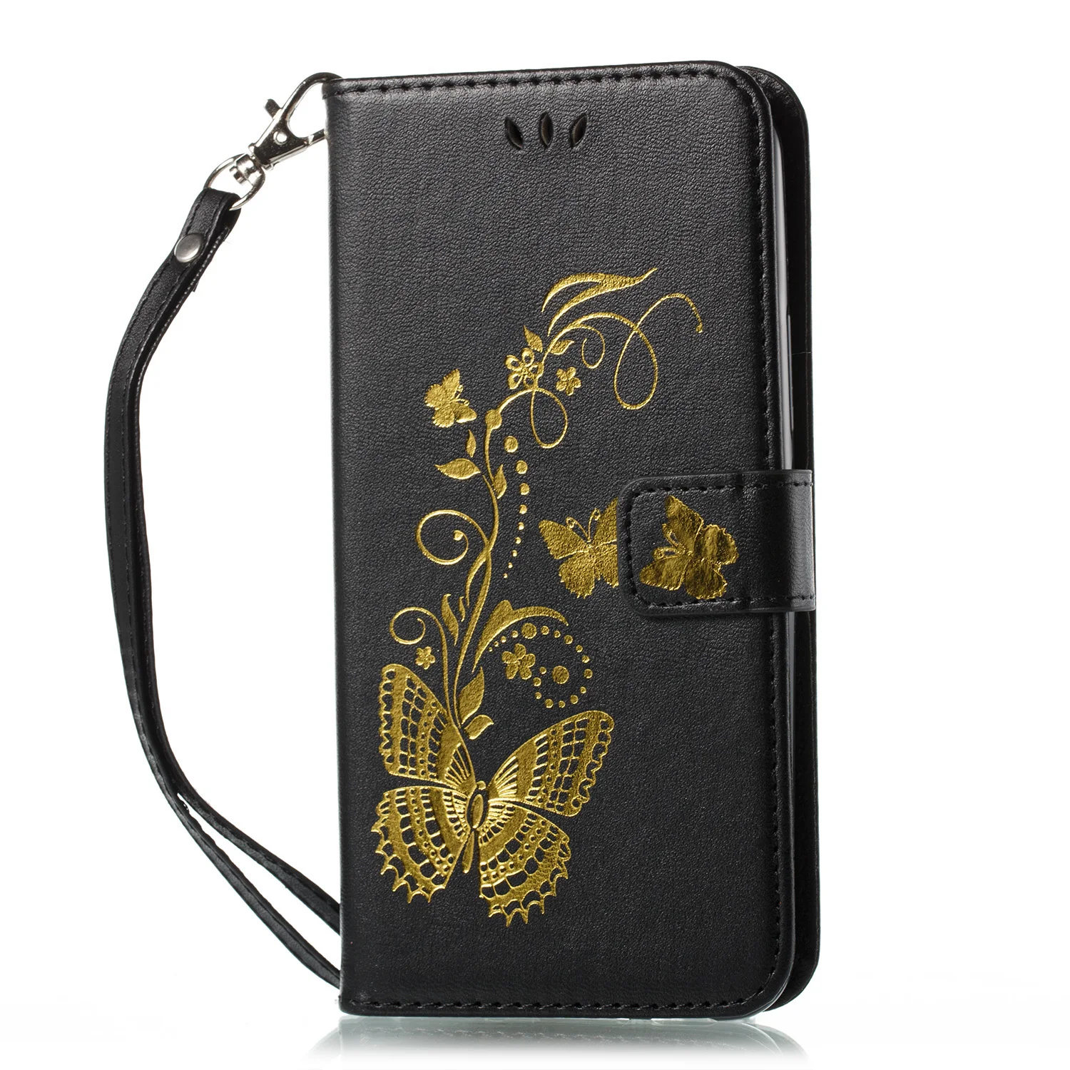 Black Флип Чехол Для huawei Y5 Prime-ра LX2 LX5 L22 бабочка чехол кожаный телефонный чехол с Y5 Lite DRA-LX2 DRA-LX5 DRA-L22 сумка - Цвет: Black