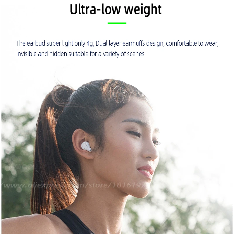 Спортивные мини наушники Mifo O2 беспроводные с Bluetooth 5 0 бинауральные вызовы