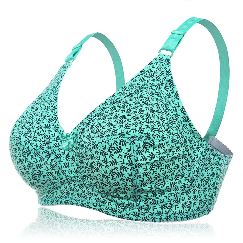 Beauwear большой плюс размер хлопковый бюстгальтер женский цветочный кружевной