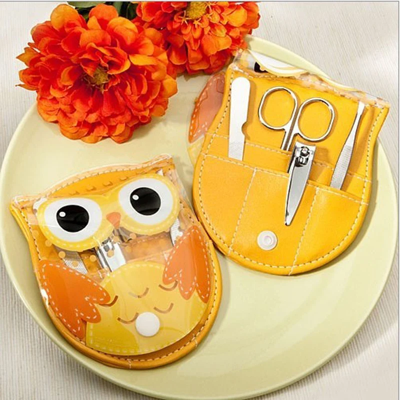 100 компл./лот Прямая продажа с фабрики наборы для маникюра в виде совы свадебных