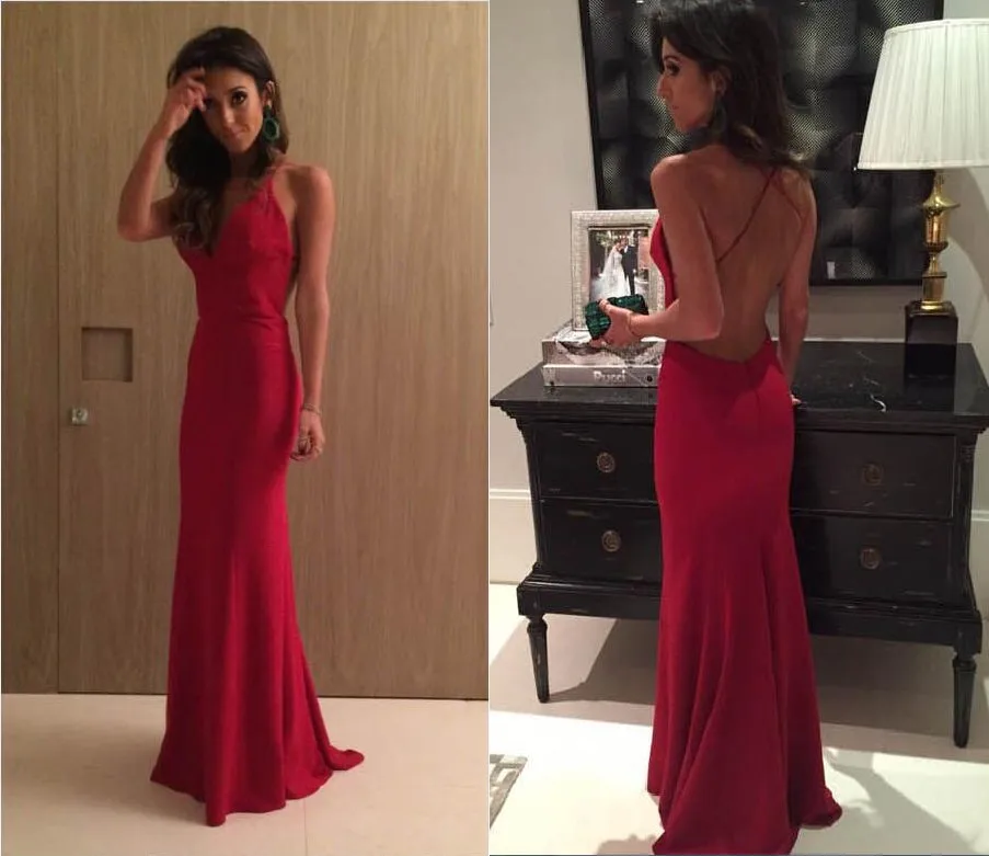 Sexy Spaghetti Straps Mermaid Red Evening Gowns Long Formal Party Dresses 2017 Pageant Gown Vestido De Festa Robe | Свадьбы и
