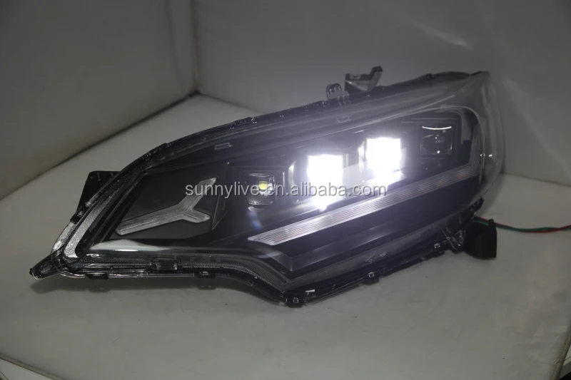 Full led headlight For HONDA for Fit Jazz- year Black Housing JC