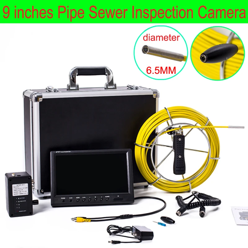Водонепроницаемый подводный эндоскоп с кабелем 20 м 6 5/17/23 мм|pipe inspection camera system|pipe