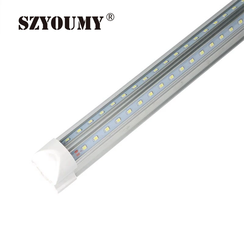SZYOUMY V образные фотолампы T8 встроенные светодиодные двухсторонние трубки SMD2835 3