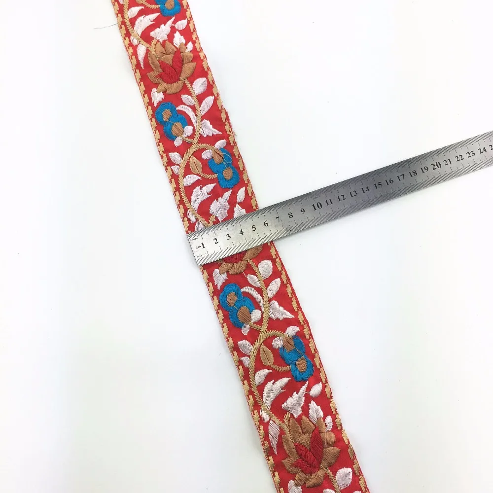 Width 6cm Ethnic Embroidery Crochet Lace Sewing Trim Miao Dress /Bags Fabic Ribbon For DIY Clothes | Дом и сад