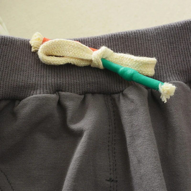 2 Шт. Мальчиков Наряды С Длинным Рукавом Полосатый Обезьяна Печатный Футболка