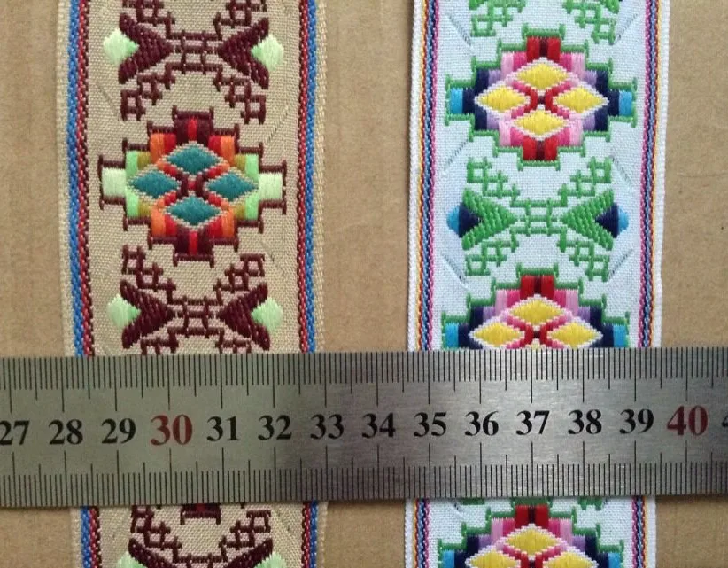 Односторонняя тесьма с вышивкой в стиле нации лента этическом аксессуары