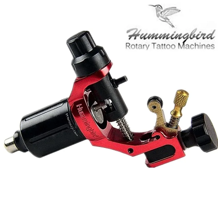 Оригинальный швейцарский мотор Hummingbird V1 ротационная красная тату машина RCA шнур