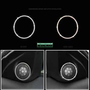 Cromo Porta Laterale Auto Altoparlante Copertura Trim Ring Car Accessories 2PCS Per for Land Rover Range Rover Evoque 2011-2016