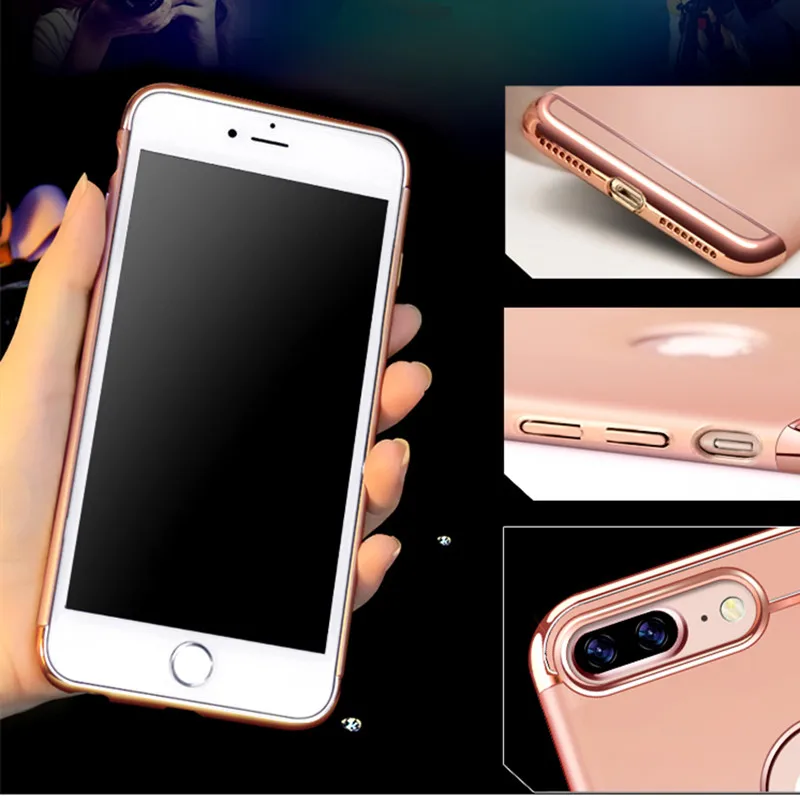 Bling Diamond Mirror Soft TPU Silicone Case for iphone X Coque 7 8 plus case 6 6S PLUS 5 5C 5S SE Cover |