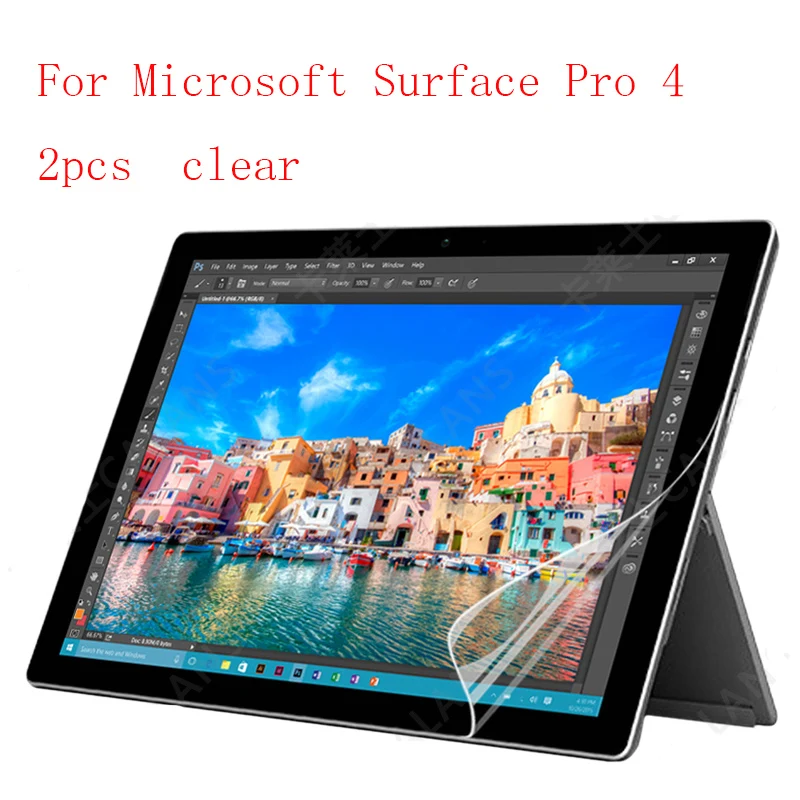 Новинка прозрачная Противоударная защитная пленка HD для Microsoft Surface Pro 4 2 шт. в 1